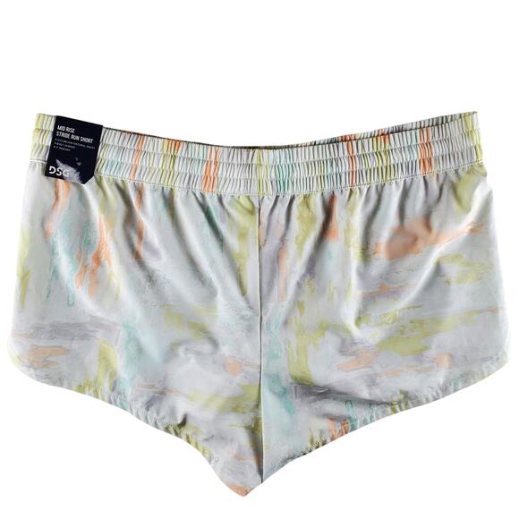 DSG Womens Size XL Mid Rise‎ Stride Run Short Lined Torn Camo Multi New - Picture 2 of 5
